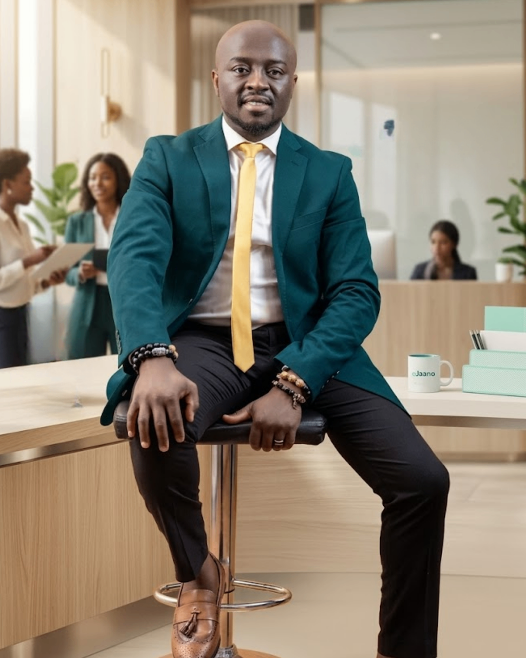 Portrait of Dr. Kofi Asempa Osei-Tutu, founder of eJaano